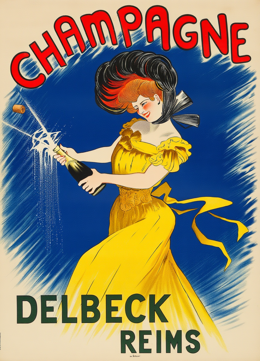Leonetto Cappiello – Champagne Delbeck | Vintage French Poster Print