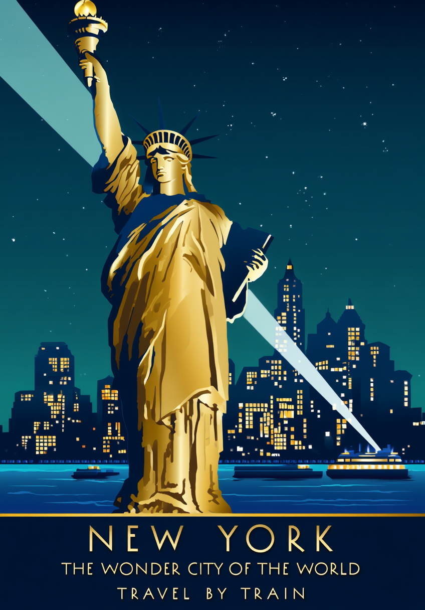 Vintage New York Travel Poster