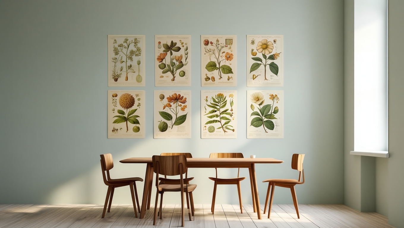 Botanical Elegance – Set of 6 Art Prints