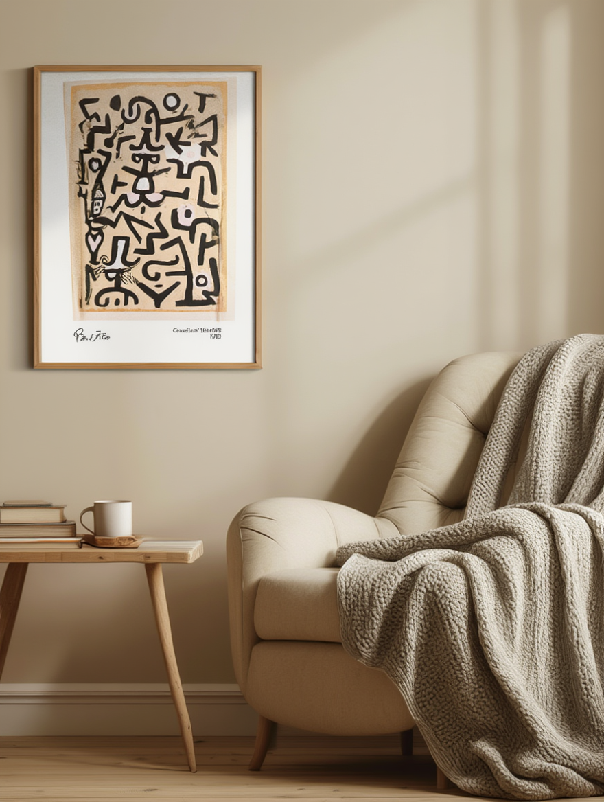 Paul Klee - Comedians' Handbill Poster