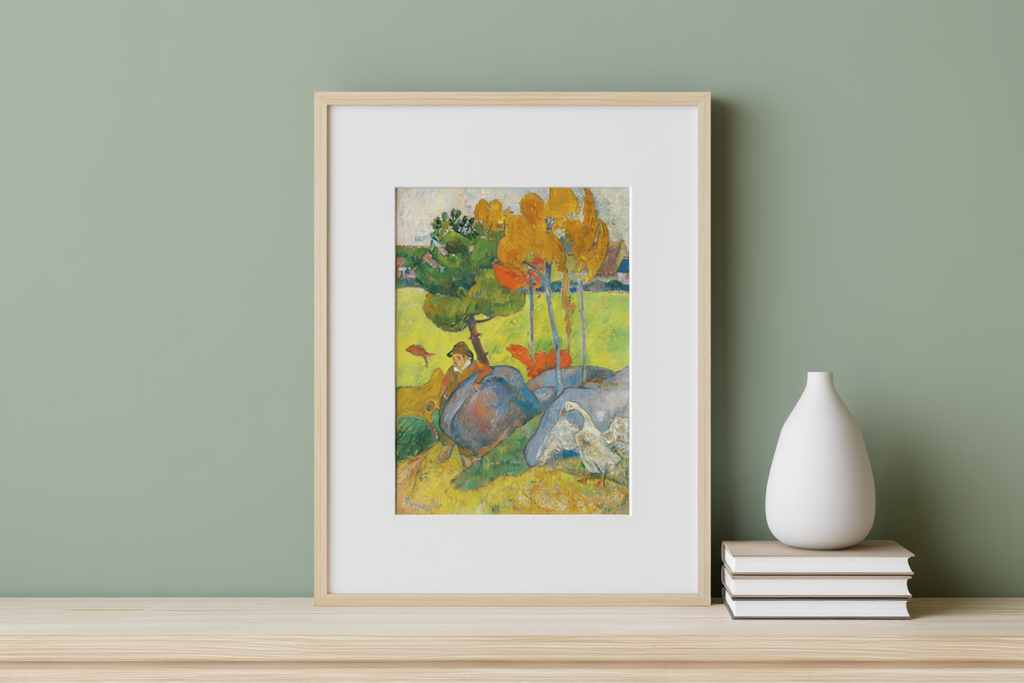 Paul Gauguin – Petit Breton à L'oie - Iconic Post-Impressionist Art Print