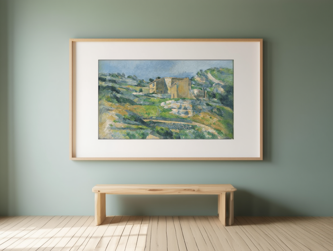 Paul Cézanne - Houses in Provence 'The Riaux Valley near L'Estaque'