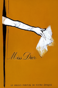 Vintage Miss Dior Poster – Le Grand Parfum de Notre Époque | Advertising Art Print