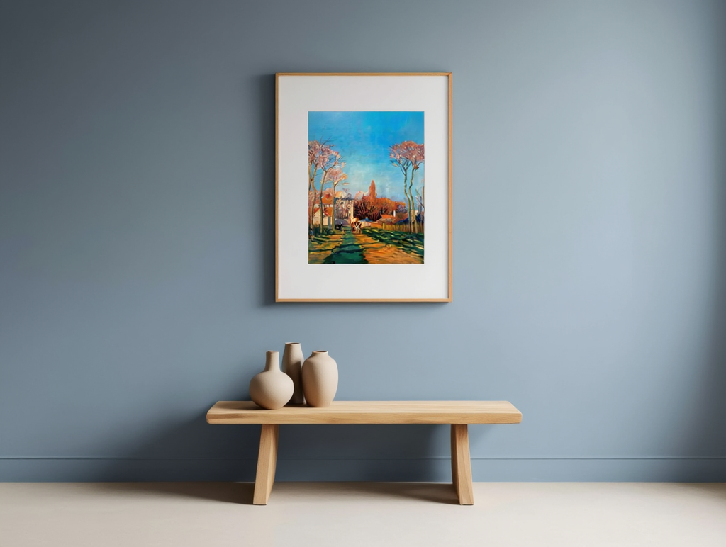 Camille Pissarro – Entrée du village de Voisins - Charming Impressionist Landscape