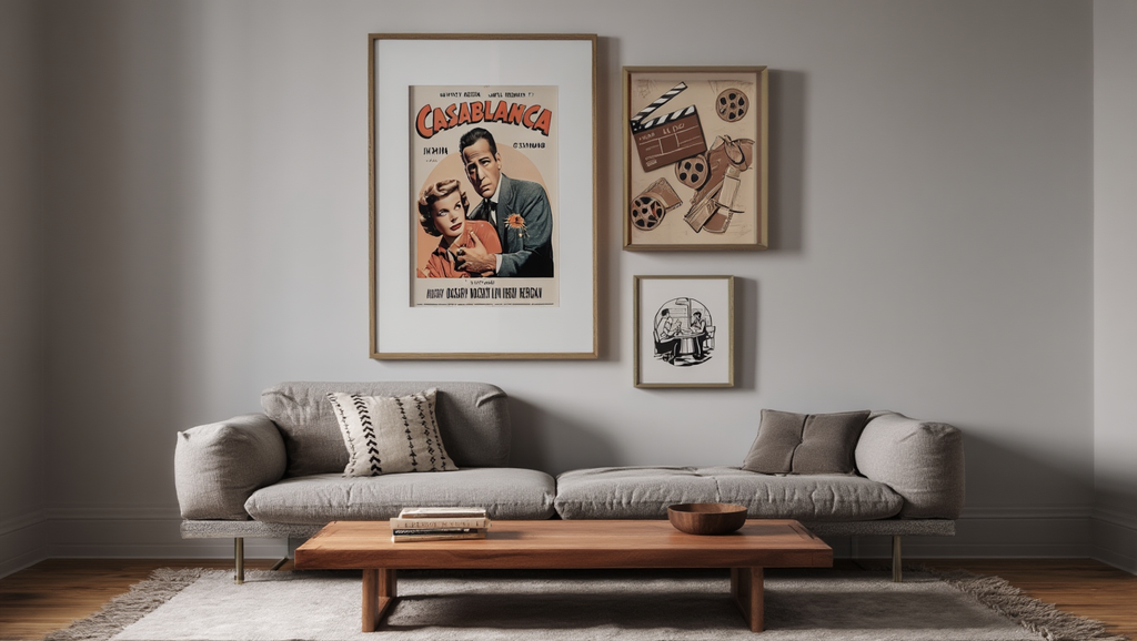 Cinematic Dining – 3-Piece Vintage Movie Art Set