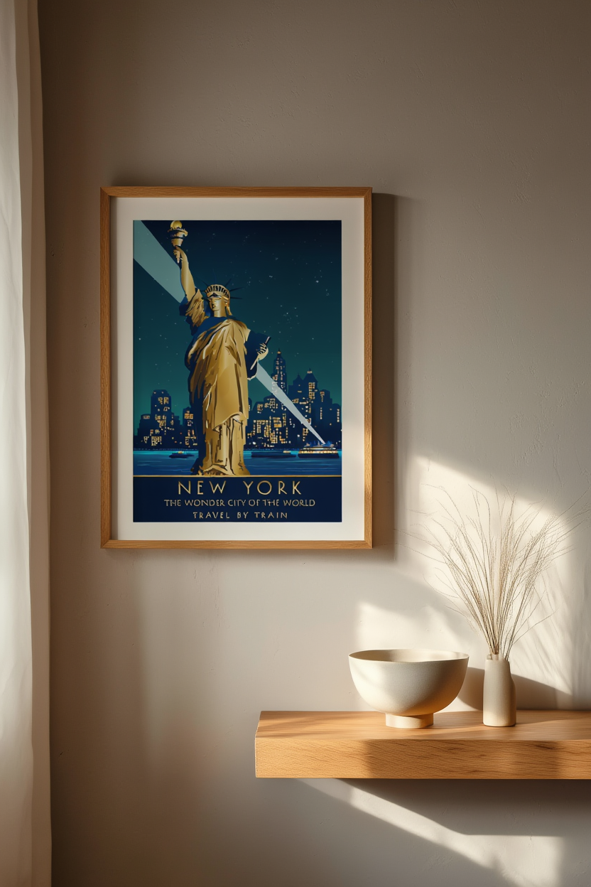 Vintage New York Travel Poster