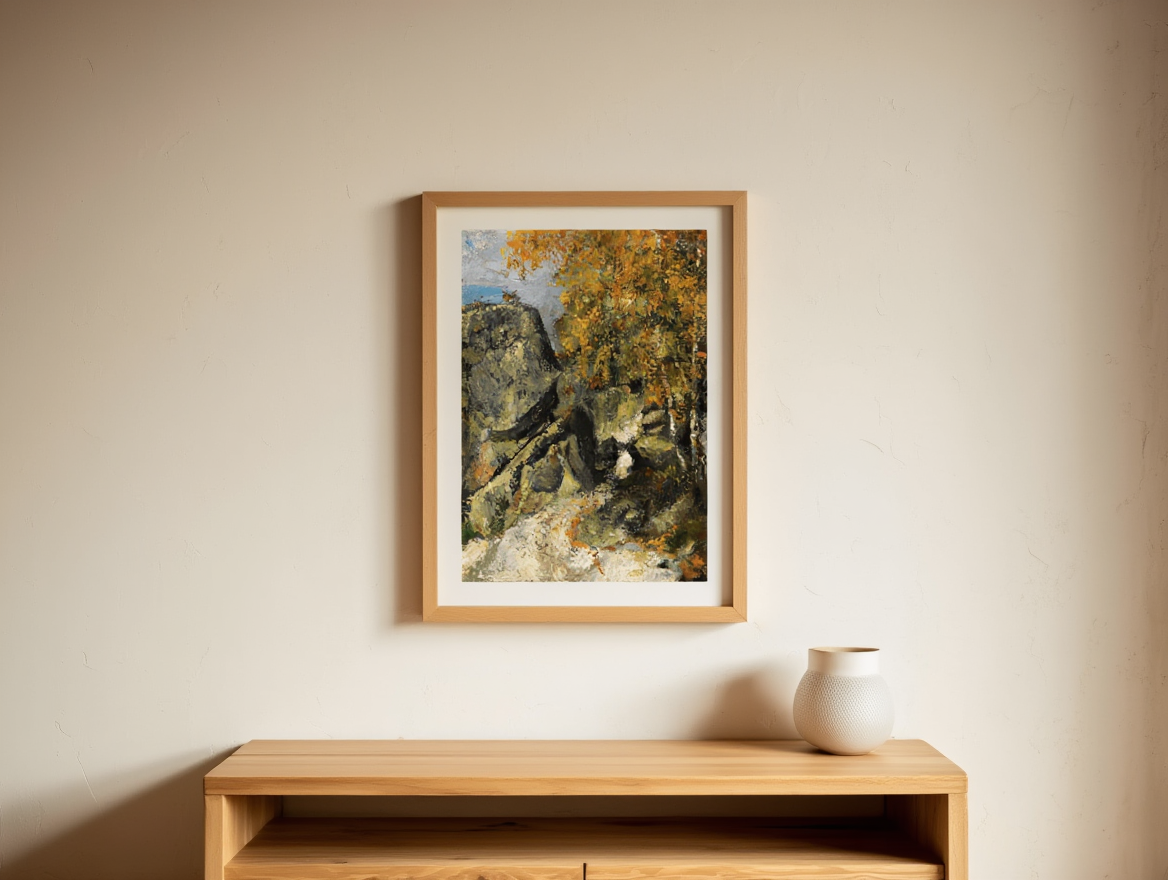 Paul Cézanne - Rochers Dans La Fôret 'Fontainebleau'