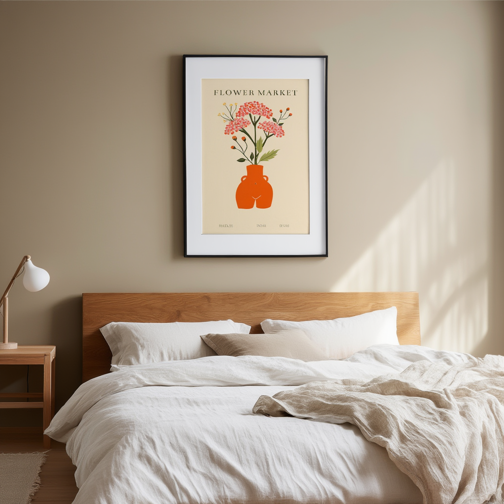 Blomstermarked plakat