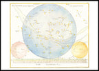 Planisphere pour les Alignements des Principales Etoiles - Hakyarts