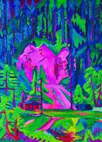 Quarry at Wilboden – Ernst Ludwig Kirchner Poster | Expressionist Landscape & Industrial Scene Art Print - Hakyarts