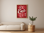 Merry & Bright – Christmas Poster - Hakyarts