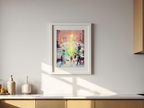 Christmas  – Festive Contemporary Art Print - Hakyarts