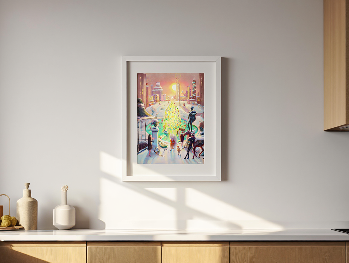 Christmas  – Festive Contemporary Art Print