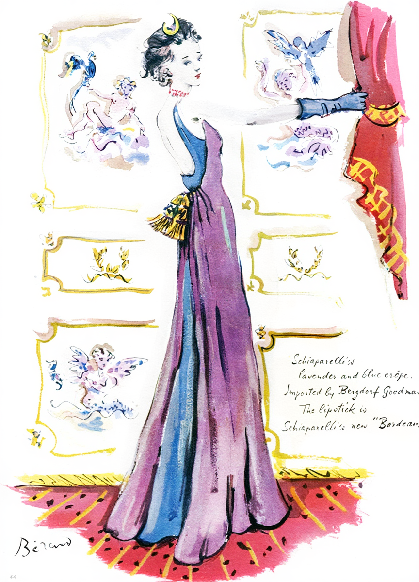 Affiche de la robe de soirée Schiaparelli