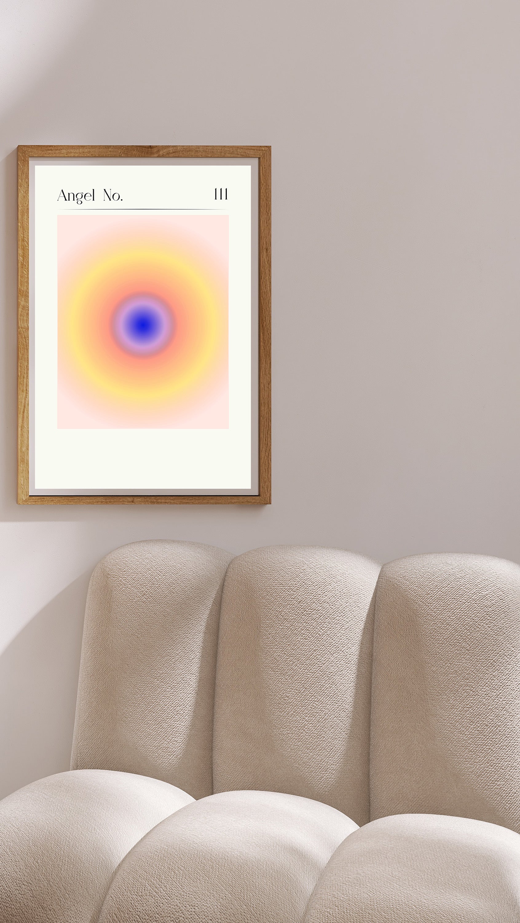Boho Radiant Circle Gradient Art Print