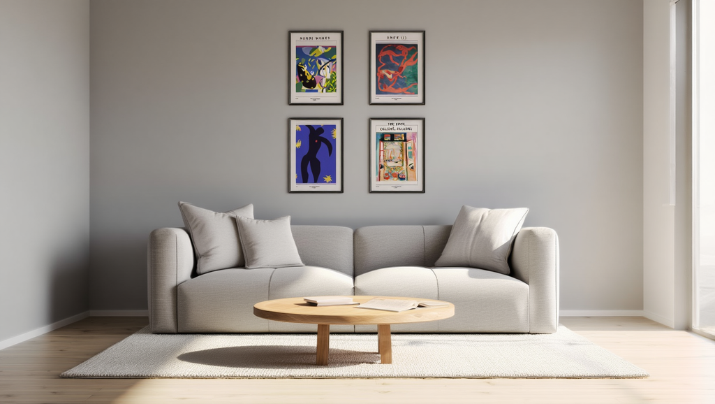 Abstract Matisse-Inspired Wall Art Set – 4 Prints