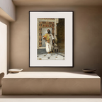 The Sentinel – Ludwig Deutsch Poster | Orientalist Figurative Art Print - Hakyarts