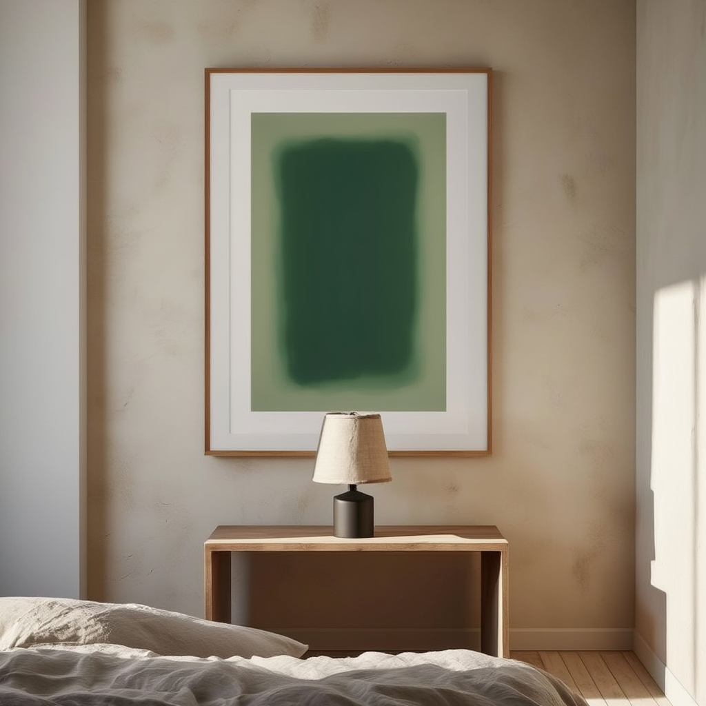 Green Chromatic Whirl – Dynamic Kaleidoscope Wall Art