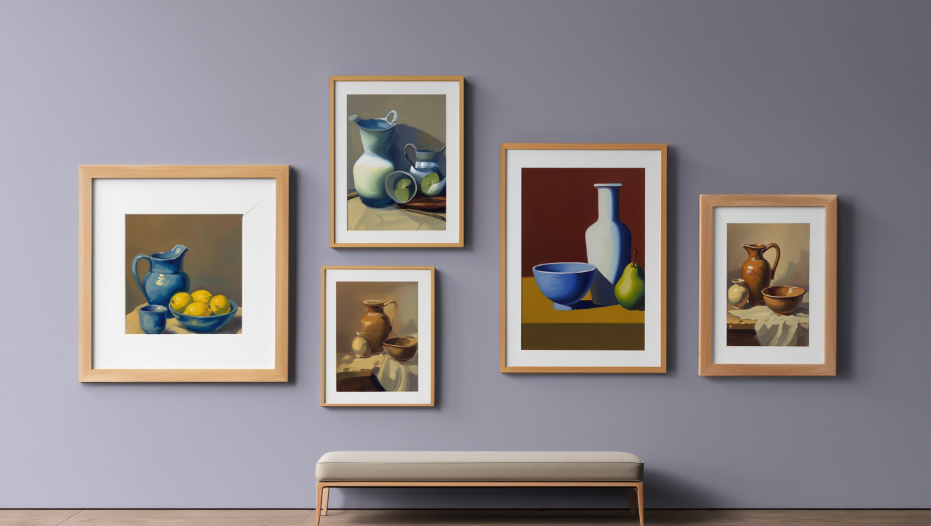 Lundstrøm Bauhaus-Inspired Still Life – 4 Prints Mix & Match