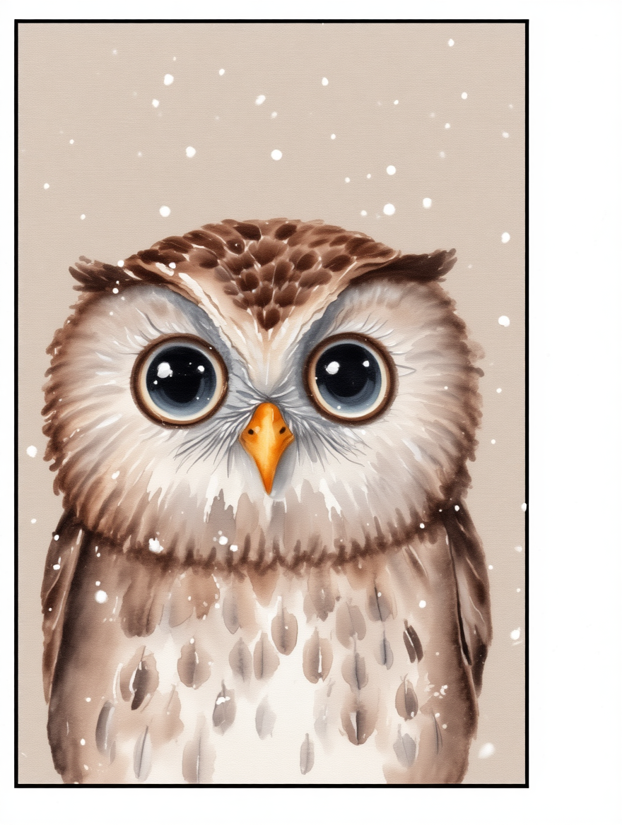 Winter Owl – Art Print