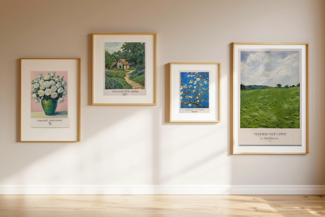 Vincent Van Gogh 4-Piece Art Prints