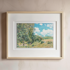 The Road from Versailles to Saint-Germain – Alfred Sisley Poster | Impressionist Landscape Art Print - Hakyarts