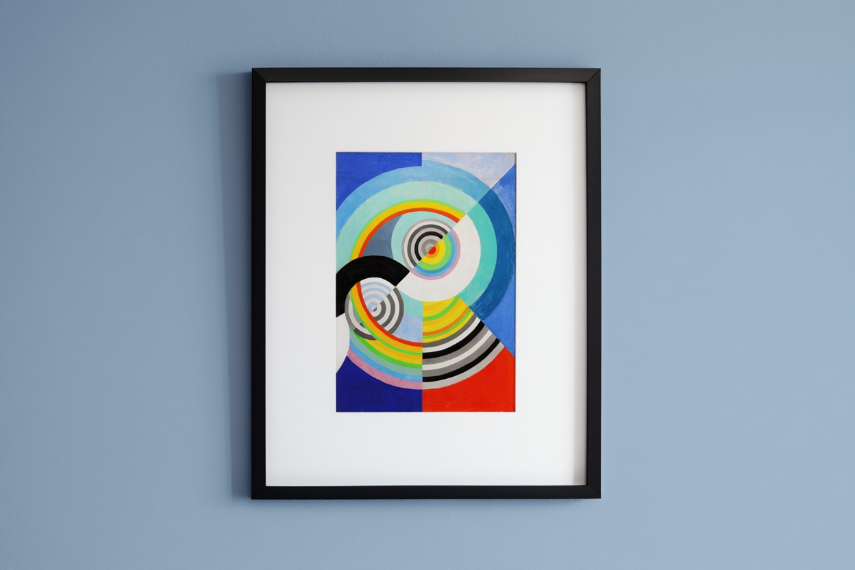 Rythme n°3, Décoration pour le Salon des Tuileries by Robert Delaunay – Vintage French Orphism Art Print