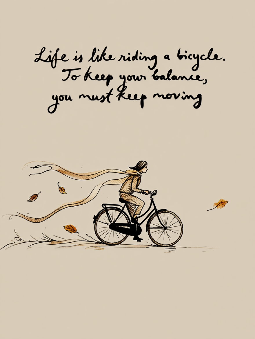 Bicycle Life – Quote Single Print