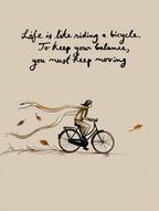 Bicycle Life – Quote Single Print