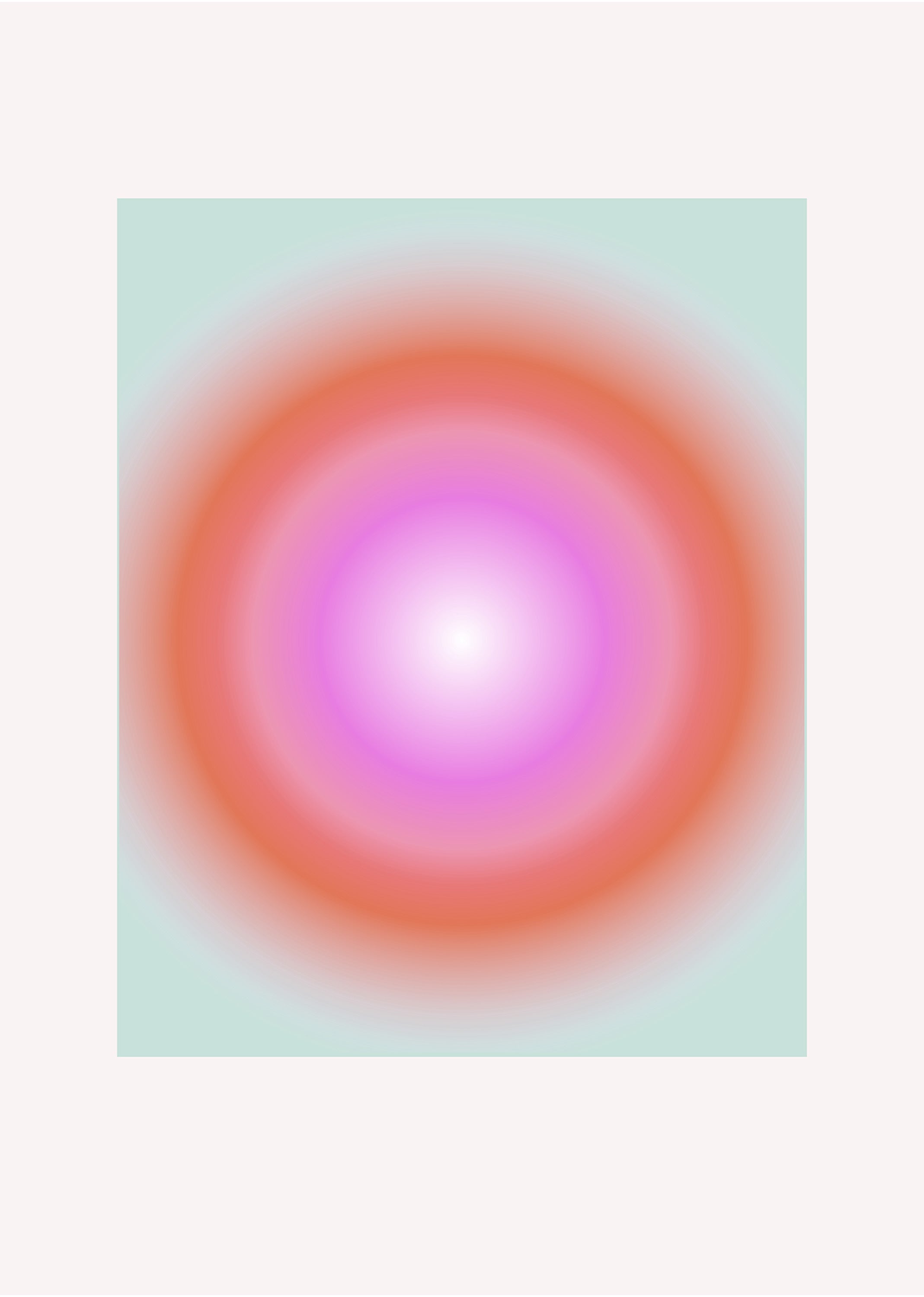 Pink Radiant Aura Energy Art Print