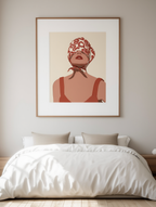 Femme élégante – Impression murale illustration mode moderne