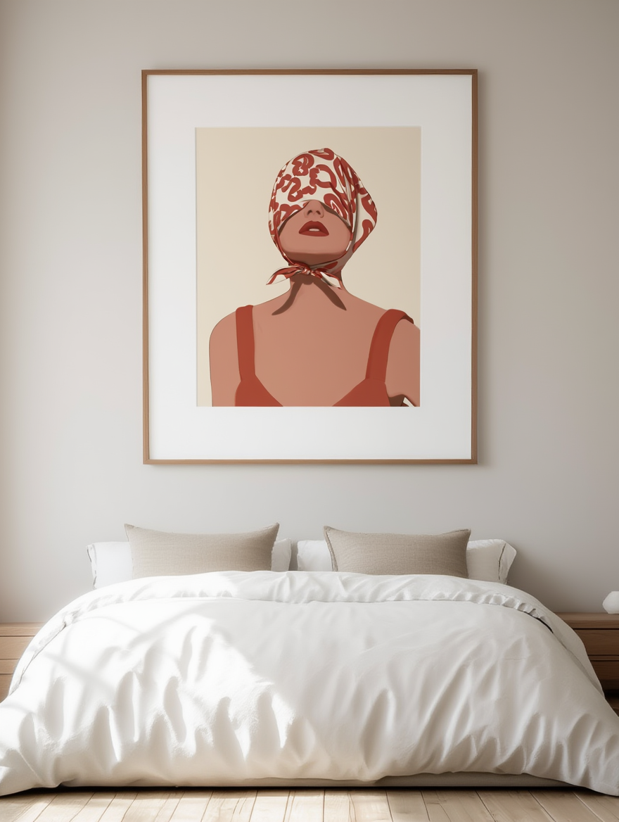 Stylish Woman – Modern Fashion Illustration Wall Art Print