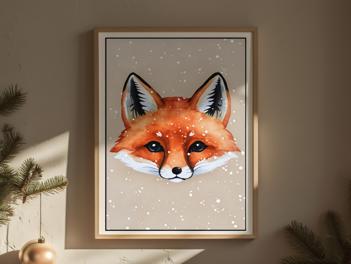 Winter Fox – Art Print