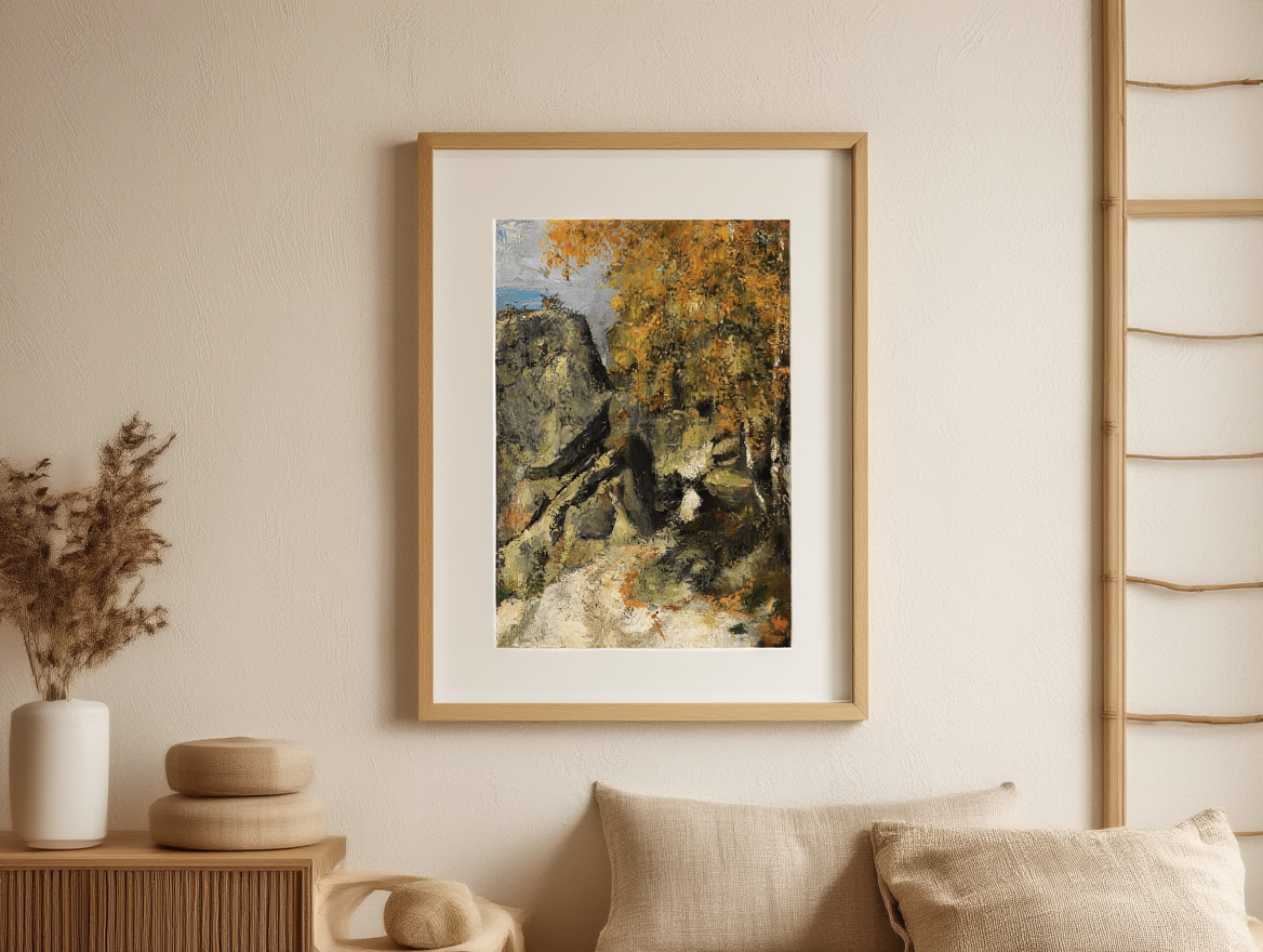 Paul Cézanne - Rochers Dans La Fôret 'Fontainebleau'