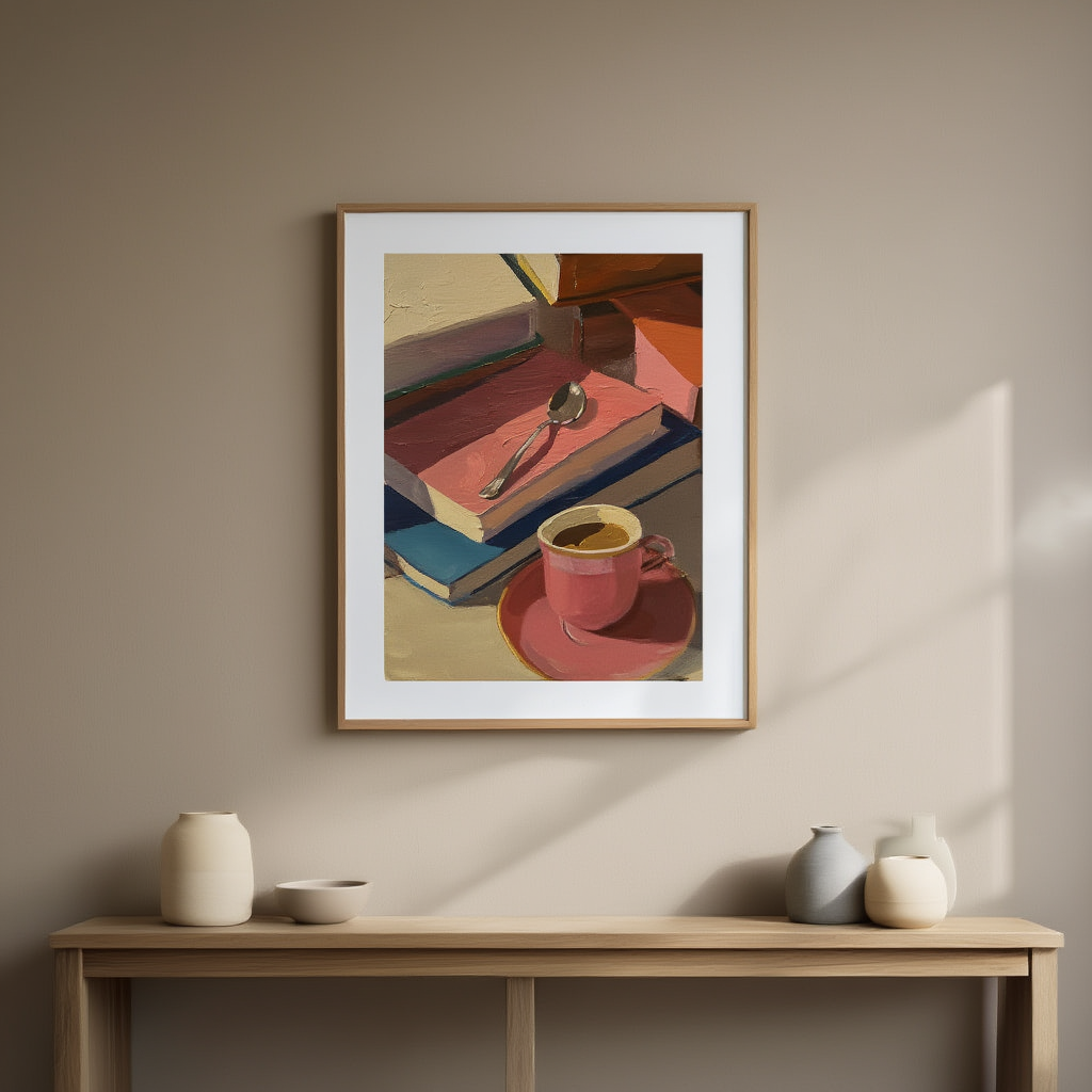 Morning Coffee Ritual – Quiet Moments of Everyday Life Illustration