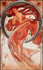 Dance Poster by Alphonse Mucha – Art Nouveau Decorative Art Print - Hakyarts