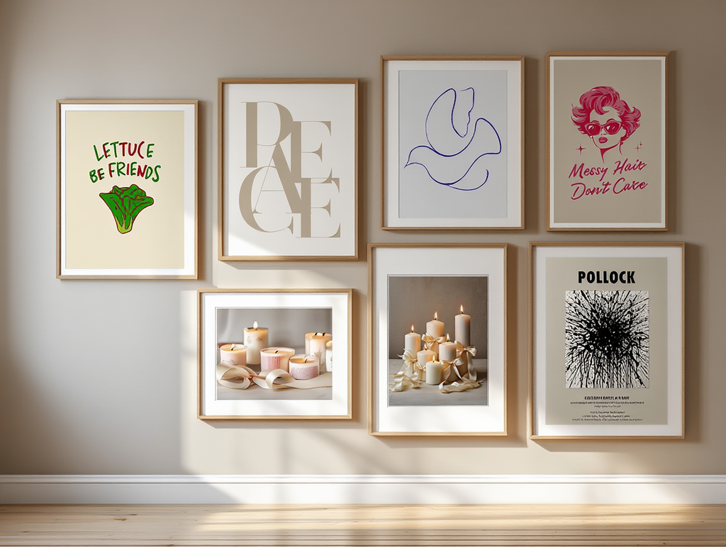 Modern Neutral Home Decor – 6 Prints | Minimalist Wall Art for Living Room, Bedroom & Office