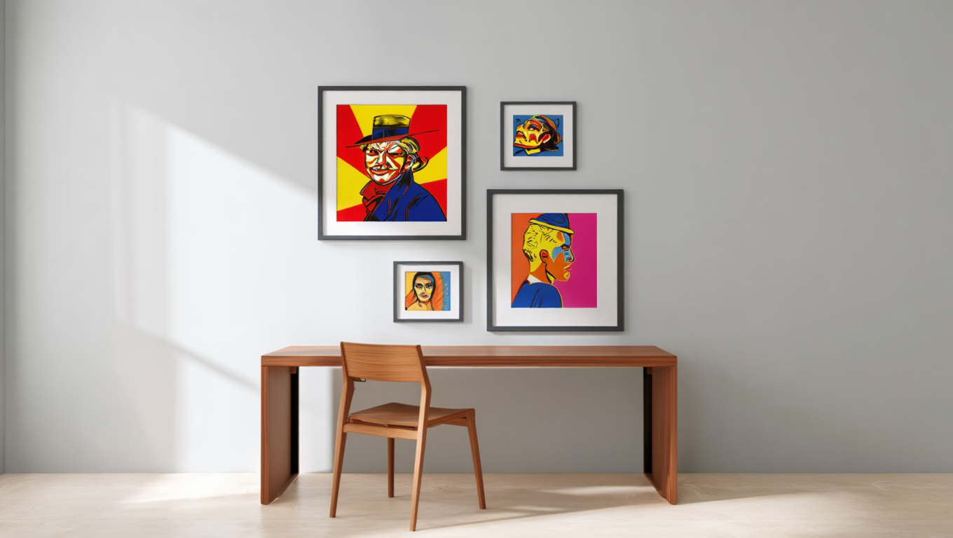 Pop Figures – Set of 4 Figurative Pop Art Prints