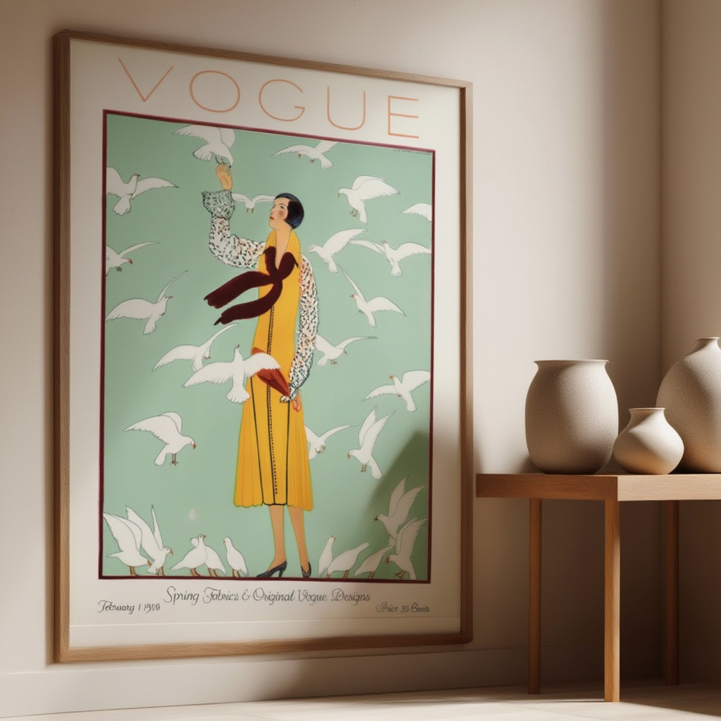 Vogue February 1, 1924 – Vintage Fashion Illustration Poster
