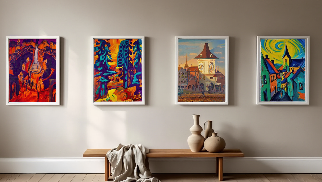Expressionist City Rhythms – Kirchner 4 Prints Mix & Match