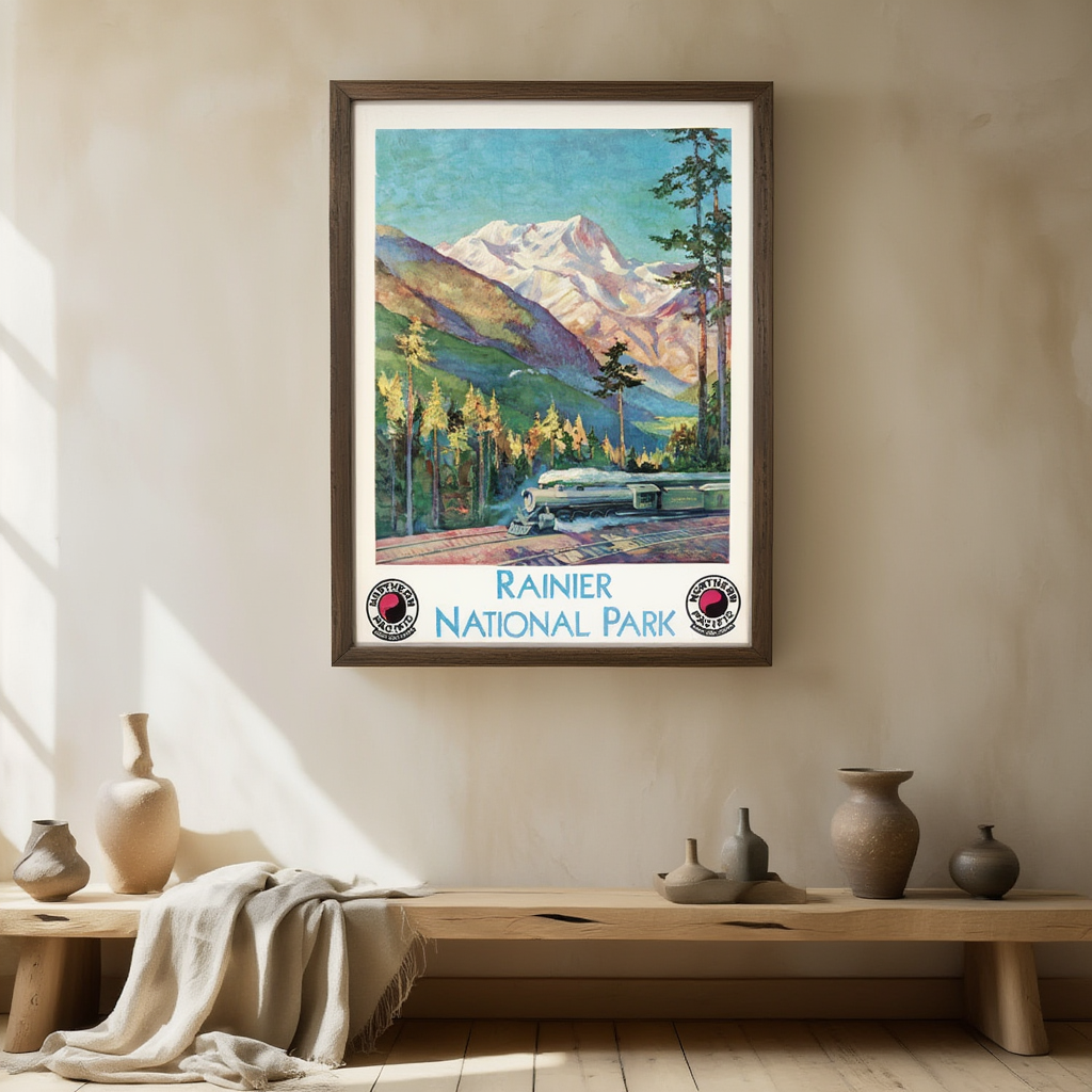 Rainier National Park by Gustav Wilhelm Krollmann, 1920 – American Landscape Masterpiece