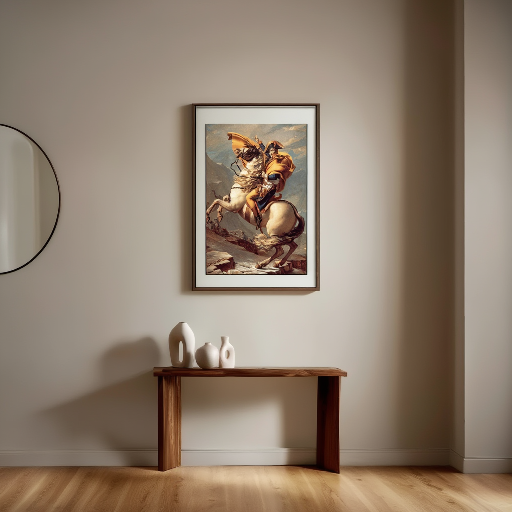 Jacques-Louis David - Napoléon franchissant les Alpes | HakyArts