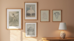 Timeless Vintage – 5-Piece Wall Art Set - Hakyarts