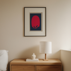 Round Red – Minimalist Circle Poster