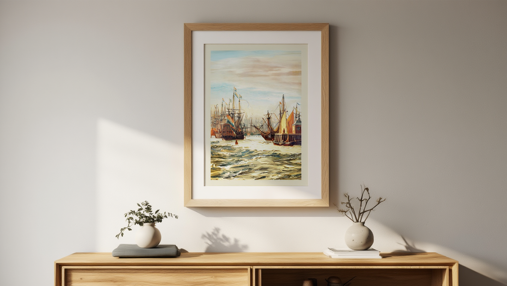 A view of the IJ harbour in winter