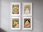Alphonse Mucha – Mix & Match 4 Prints - Hakyarts