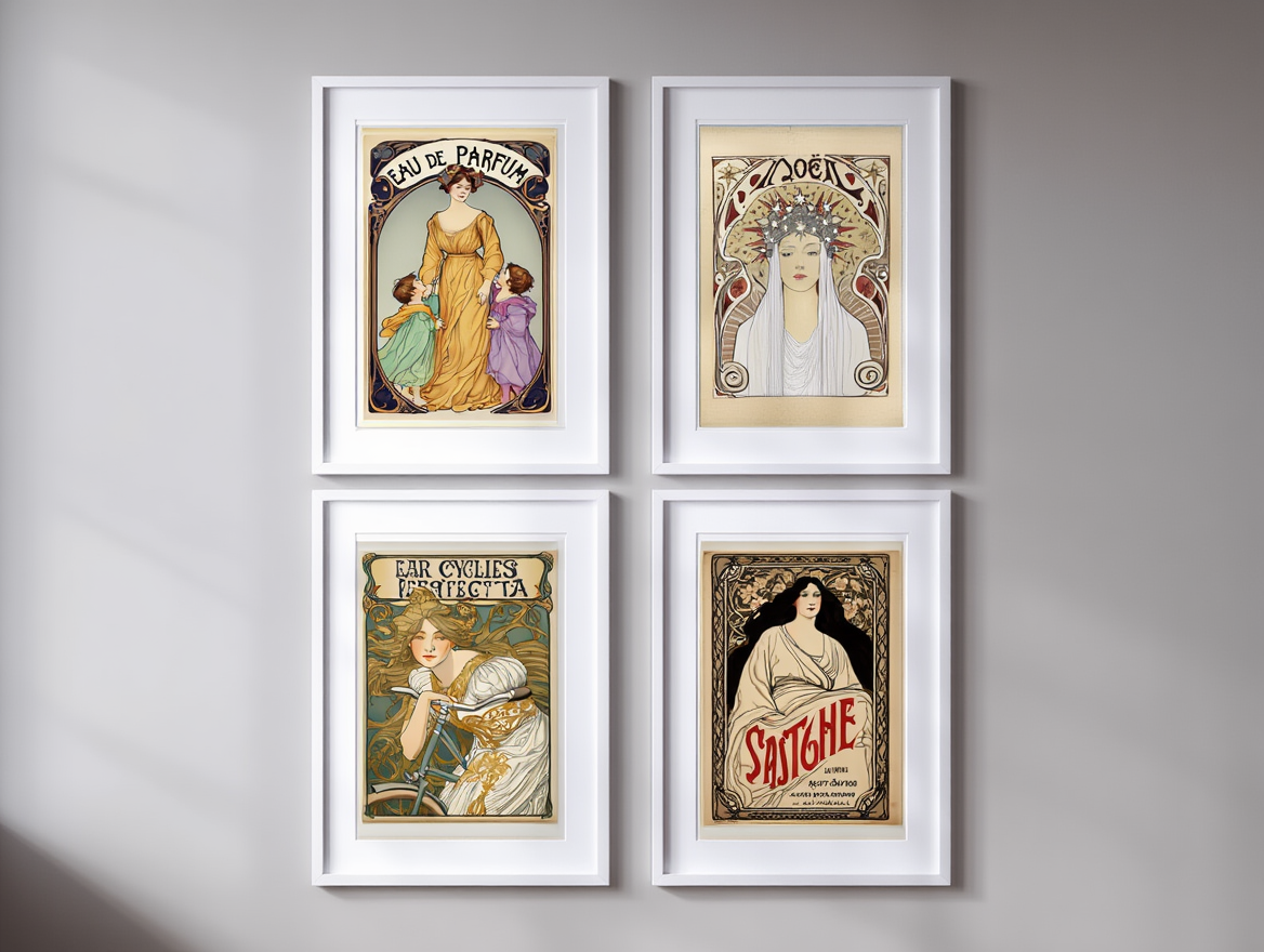 Alphonse Mucha – Mix & Match 4 Prints
