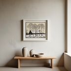 Farm in the Snow by Julie de Graag – Dutch Landscape & Winter Scene Art Print - Hakyarts