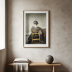 Rest – Minimalist Interior Art Print by Vilhelm Hammershøi, 1905 - Hakyarts
