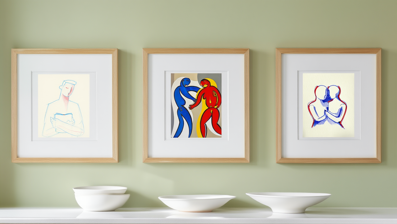 Mikuláš Galanda – Modernist Trio of Fine Art Prints